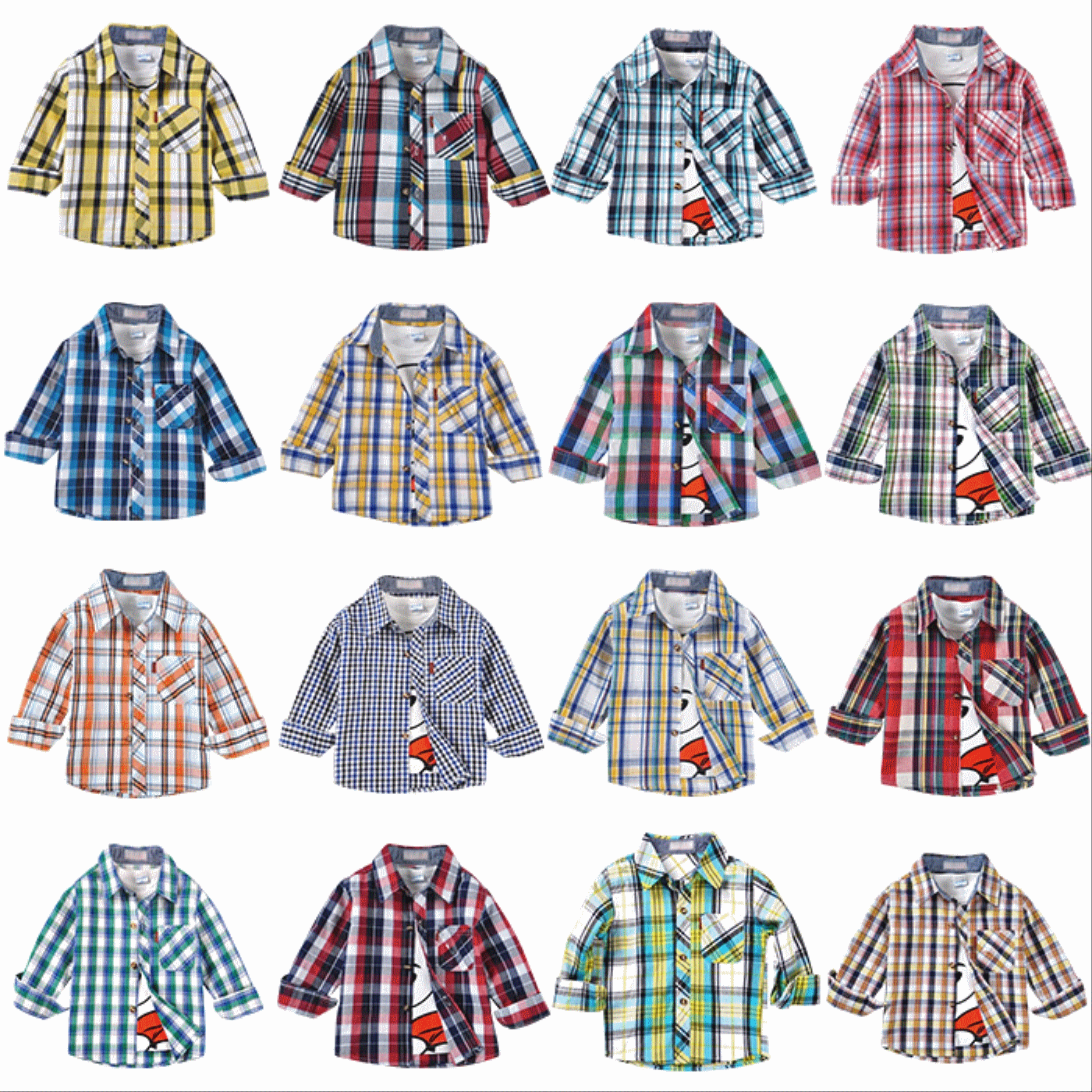 Chemise garçon à manche longue - Ref 2078968