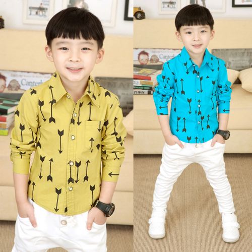 Chemise garçon à manche longue - Ref 2079042