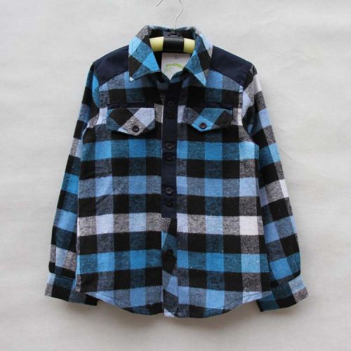 Chemise garçon à manche longue en flanelle - Ref 2079094