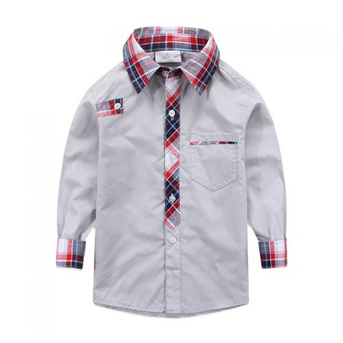 Chemise garçon KEKE à manche longue - Ref 2079122