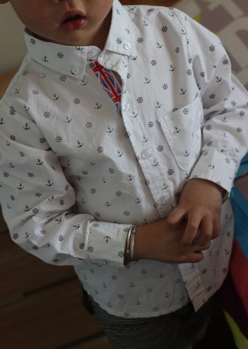 Chemise garçon à manche longue - Ref 2079180