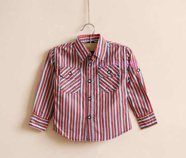 Chemise garçon à manche longue - Ref 2079215