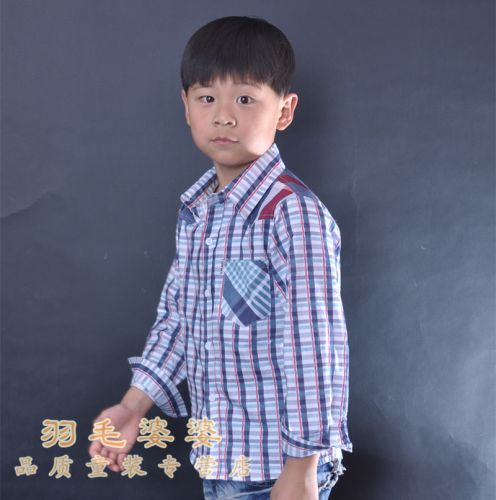 Chemise garçon à manche longue en Toile de coton - Ref 2079225