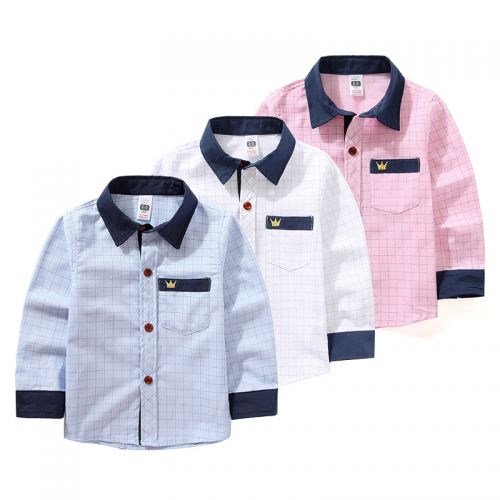 Chemise garçon à manche longue - Ref 2079257