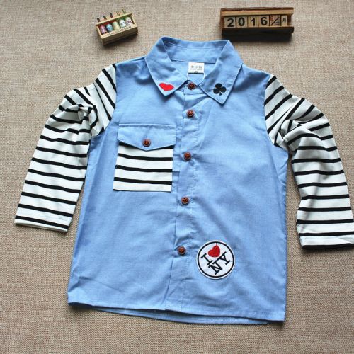 Chemise garçon à manche longue - Ref 2079294