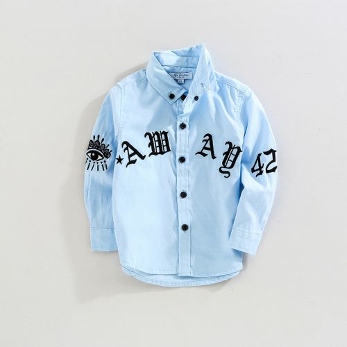Chemise garçon à manche longue - Ref 2079306
