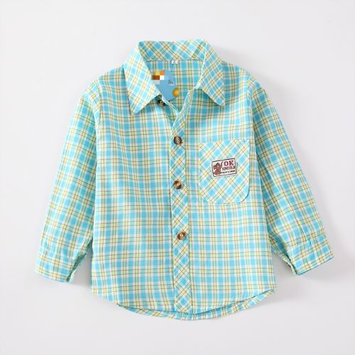 Chemise garçon à manche longue en Toile de coton - Ref 2079359