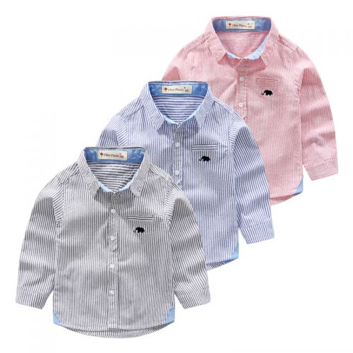 Chemise garçon MINGT à manche longue - Ref 2079416