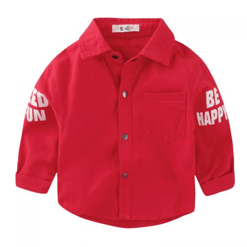 Chemise garçon à manche longue en Toile de coton - Ref 2079422