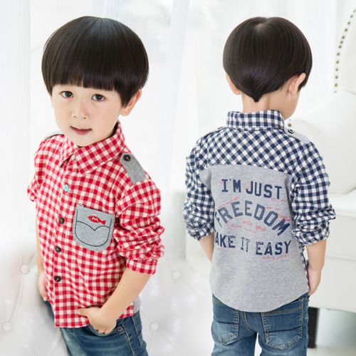 Chemise garçon à manche longue - Ref 2079430
