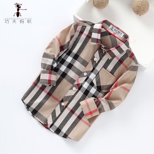 Chemise garçon à manche longue en Toile de coton - Ref 2079442