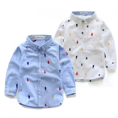Chemise garçon XIAOQUXIONG à manche longue - Ref 2079449