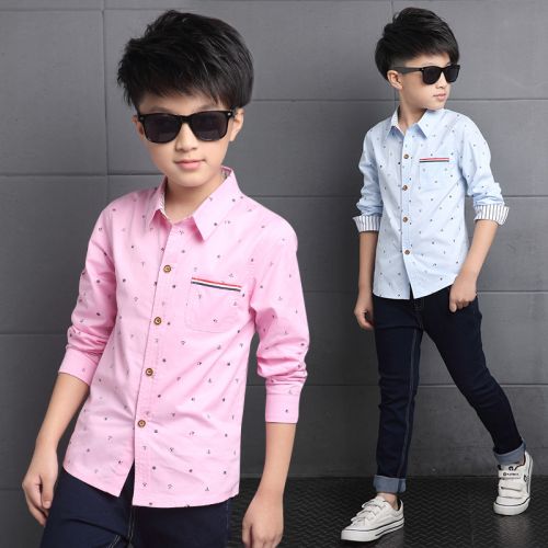 Chemise garçon à manche longue - Ref 2079466
