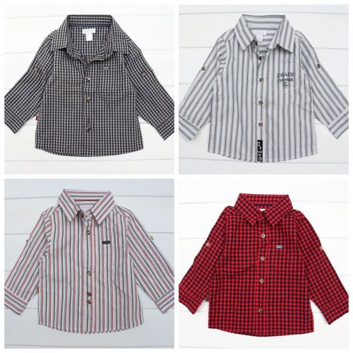 Chemise garçon à manche longue - Ref 2079627
