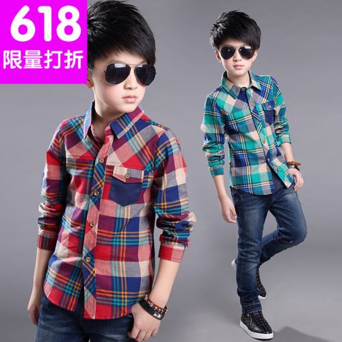 Chemise garçon à manche longue - Ref 2080925