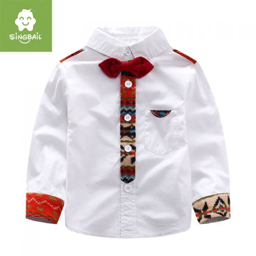 Chemise garçon SINGBAIL à manche longue - Ref 2080932