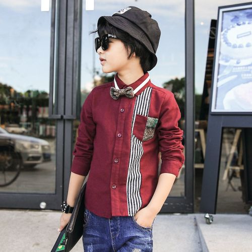 Chemise garçon NARNARLARLAR à manche longue - Ref 2081773