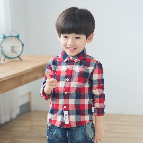 Chemise garçon à manche longue - Ref 2081781