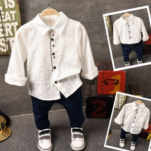 Chemise garçon à manche longue - Ref 2081794