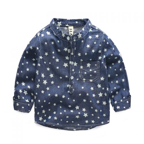 Chemise garçon à manche longue en Toile de coton - Ref 2081805