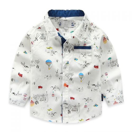 Chemise garçon MINGT à manche longue - Ref 2081807