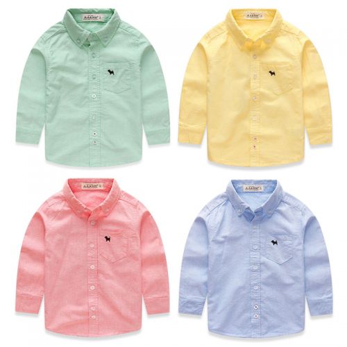 Chemise garçon à manche longue - Ref 2081814