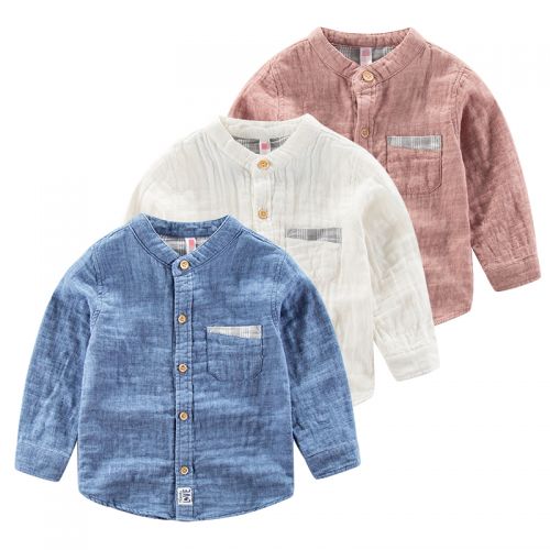 Chemise garçon à manche longue - Ref 2081816