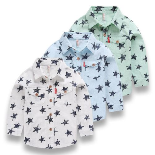 Chemise garçon à manche longue - Ref 2081898