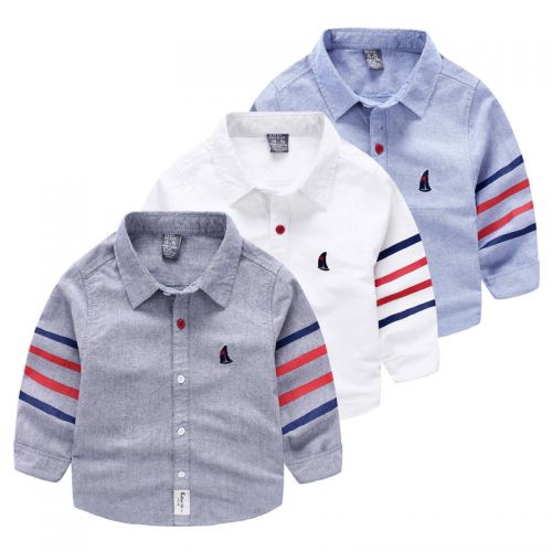 Chemise garçon à manche longue - Ref 2081902