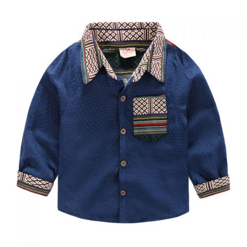 Chemise garçon à manche longue - Ref 2081906