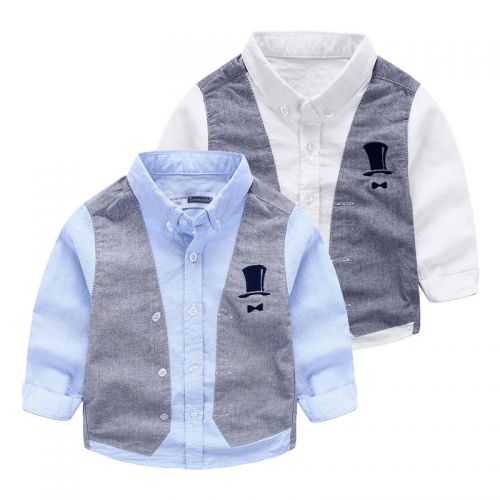 Chemise garçon à manche longue - Ref 2081910