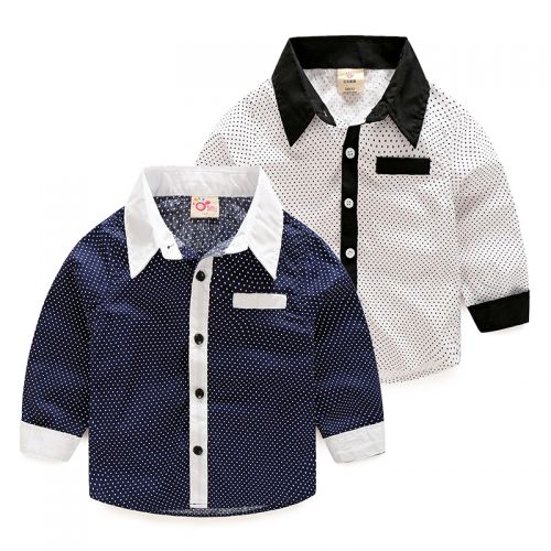 Chemise garçon à manche longue - Ref 2081919