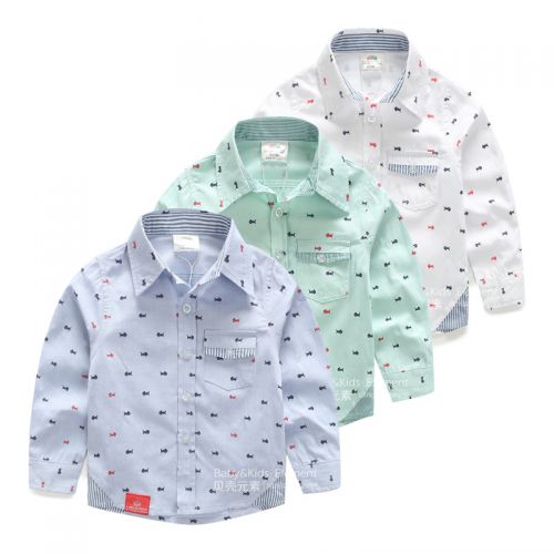 Chemise garçon à manche longue - Ref 2081934