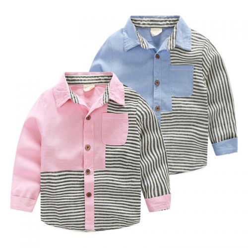 Chemise garçon à manche longue - Ref 2081962