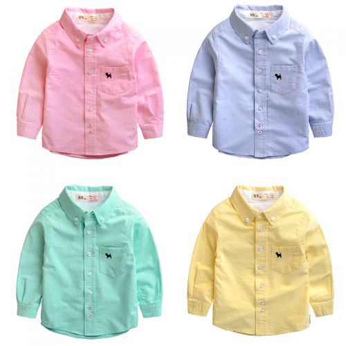 Chemise garçon DUDUJIA à manche longue - Ref 2082003