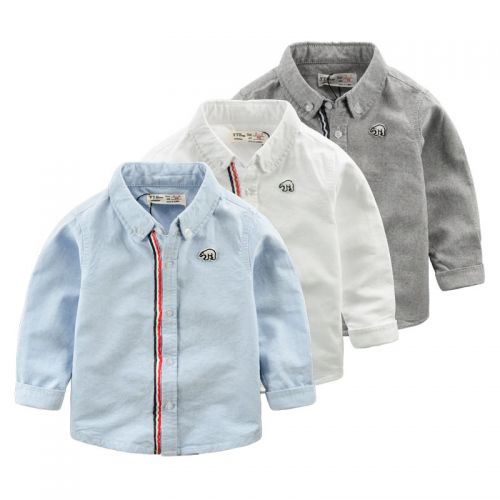 Chemise garçon à manche longue - Ref 2082015
