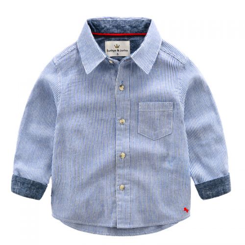 Chemise garçon à manche longue - Ref 2082021