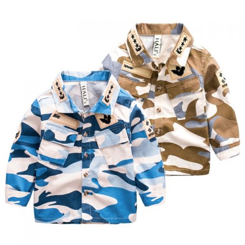 Chemise garçon à manche longue - Ref 2082024