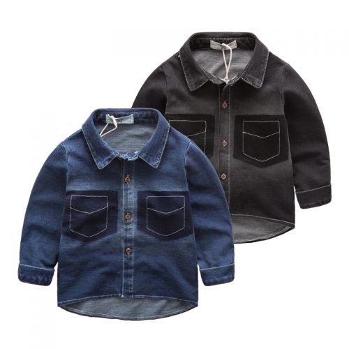 Chemise garçon à manche longue en coton - Ref 2082030