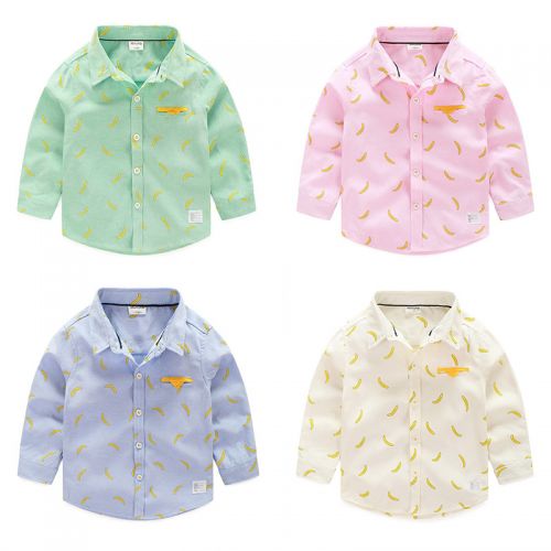 Chemise garçon à manche longue en Toile de coton - Ref 2082057