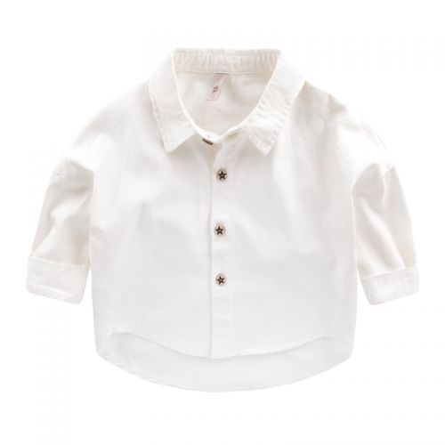 Chemise garçon à manche longue en Toile de coton - Ref 2082066
