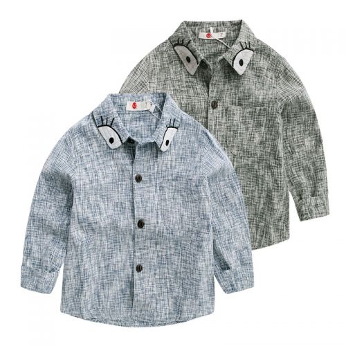 Chemise garçon à manche longue en Toile de coton - Ref 2082071