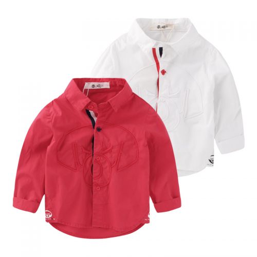 Chemise garçon à manche longue en Toile de coton - Ref 2082075