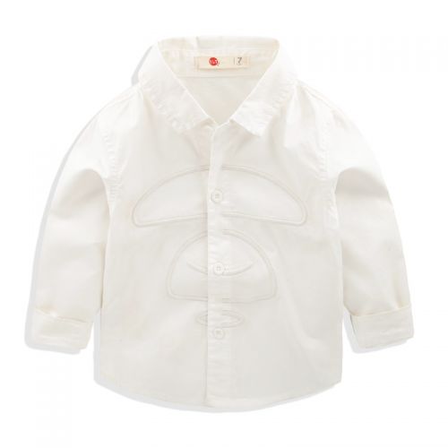 Chemise garçon à manche longue en Toile de coton - Ref 2082078
