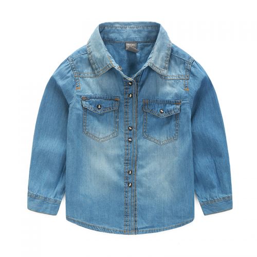 Chemise garçon à manche longue en coton - Ref 2082143