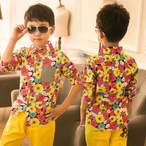 Chemise garçon à manche longue - Ref 2082168