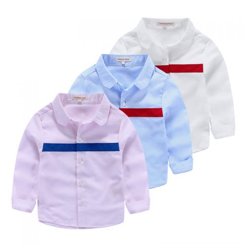 Chemise garçon à manche longue - Ref 2082185