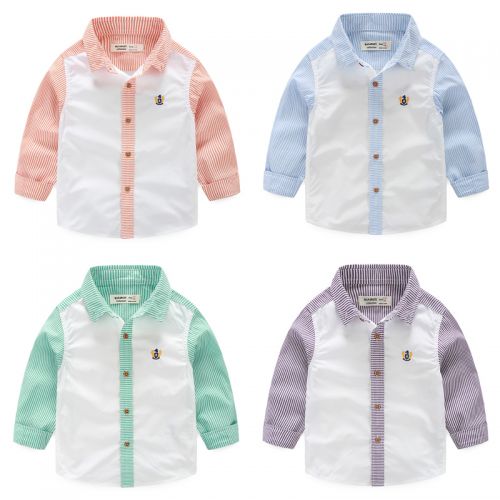 Chemise garçon à manche longue - Ref 2082196