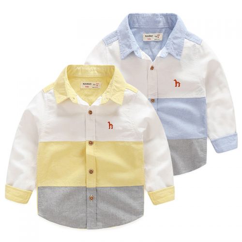 Chemise garçon à manche longue en Toile de coton - Ref 2082207