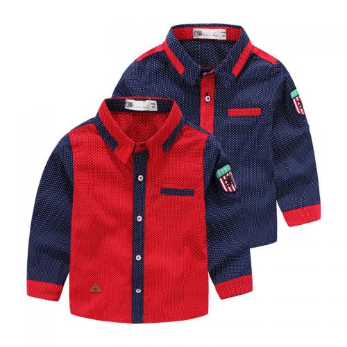 Chemise garçon à manche longue - Ref 2082213